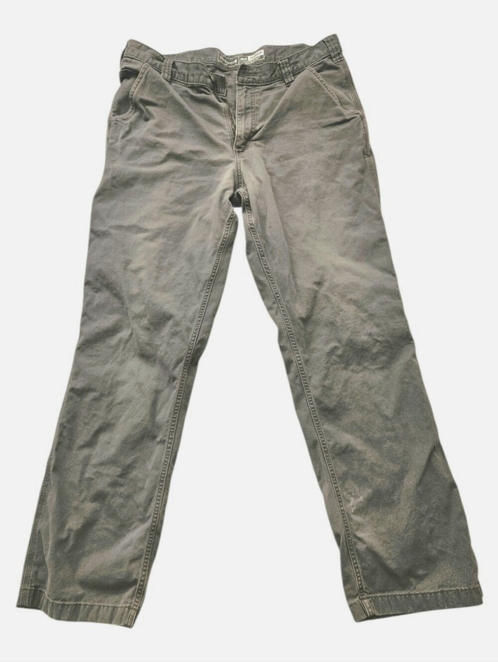 Carhartt Relaxed Straight Rigby Gray Canvas Pants Dungaree Size 36x34